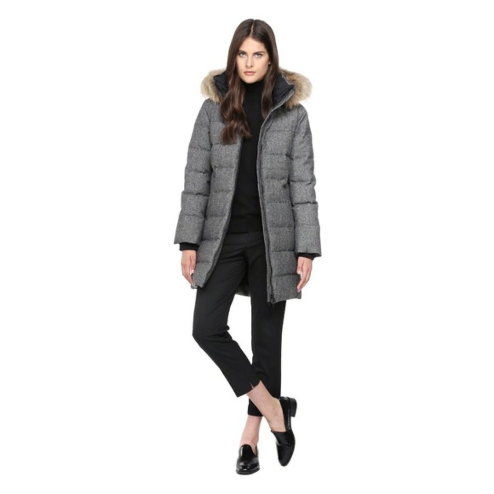 Soia & Kyo XS Grey Nicky Wool Down Coat